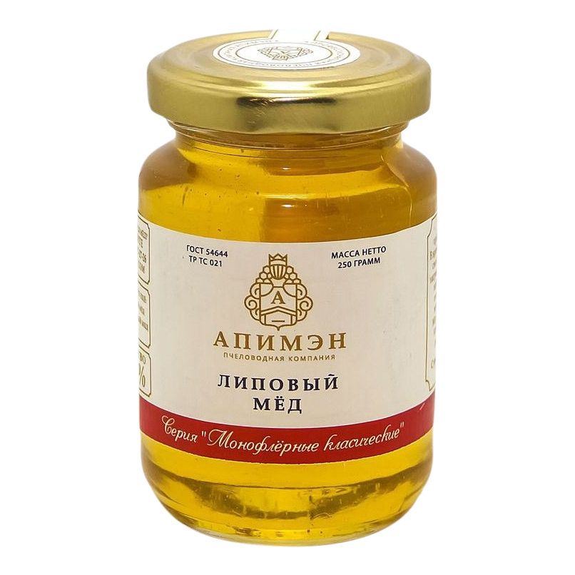 

Мед Апимэн Липовый натуральный 250 г