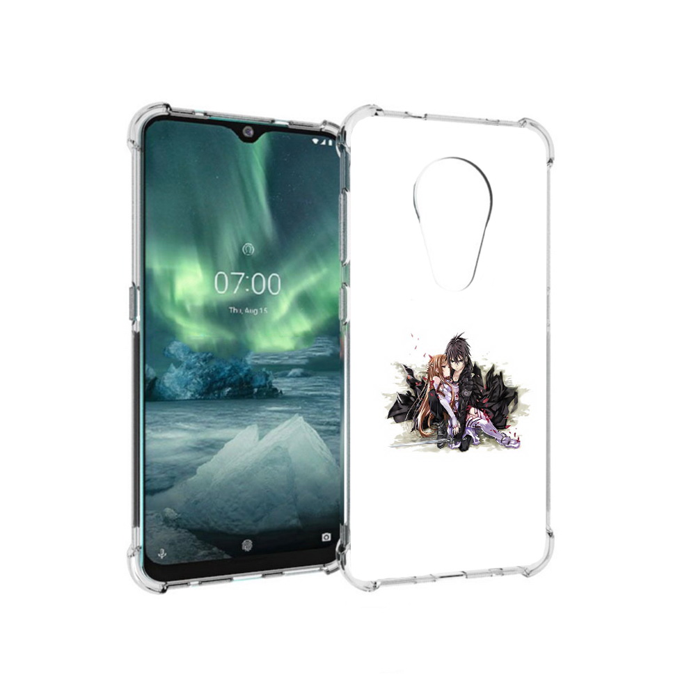 

Чехол MyPads Tocco для Nokia 7.2 аниме асуна (PT139171.105.222), Прозрачный, Tocco