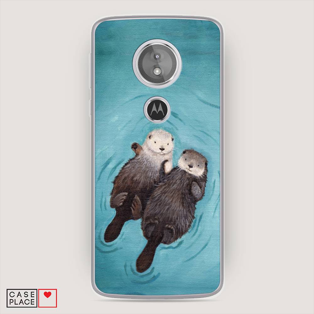 

Чехол Awog на Motorola Moto E5 / Моторола Мото E5 "Парочка бобров", Разноцветный, 241050-10