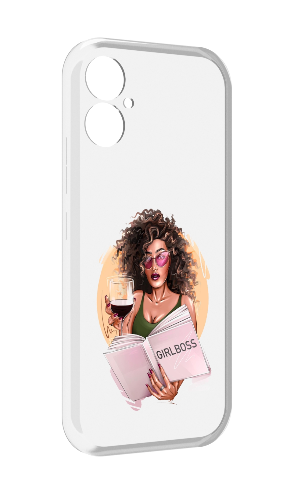 

Чехол MyPads Girlboss with wine_ Etsy женский для Tecno 9 Pro, Прозрачный, Tocco