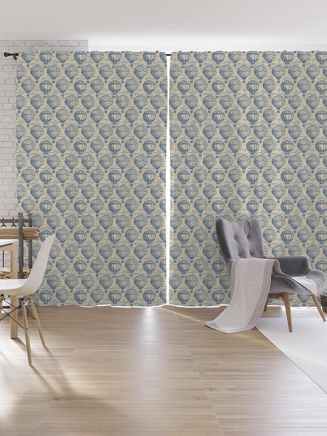 

Шторы под лён JoyArty "Парад воздушных шаров", серия Oxford DeLux, 340х265 см, Парад воздушных шаров