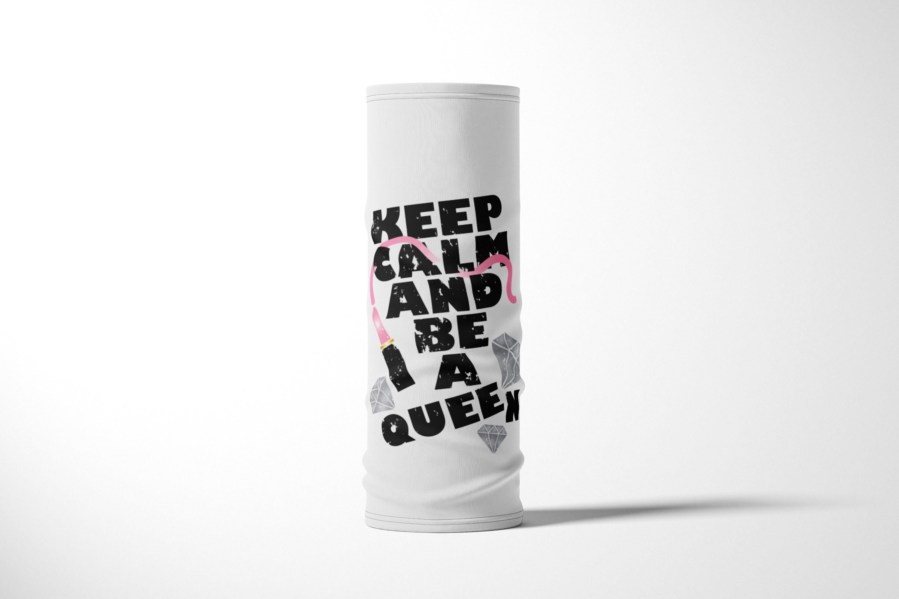 

Бандана / Бафф / Снуд-трансформер / Прикольные надписи / Keep calm and be a queen, Разноцветный, BBuffVM_VM1770121