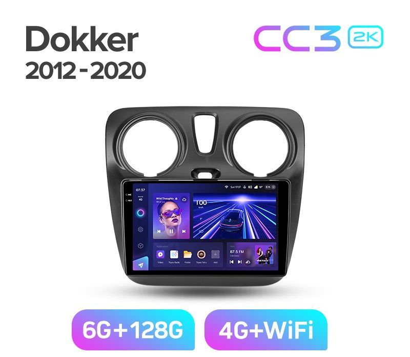 Магнитола TEYES CC3 2K 6128ГБ RENAULT DOKKER 2012-2020 г 4189000₽