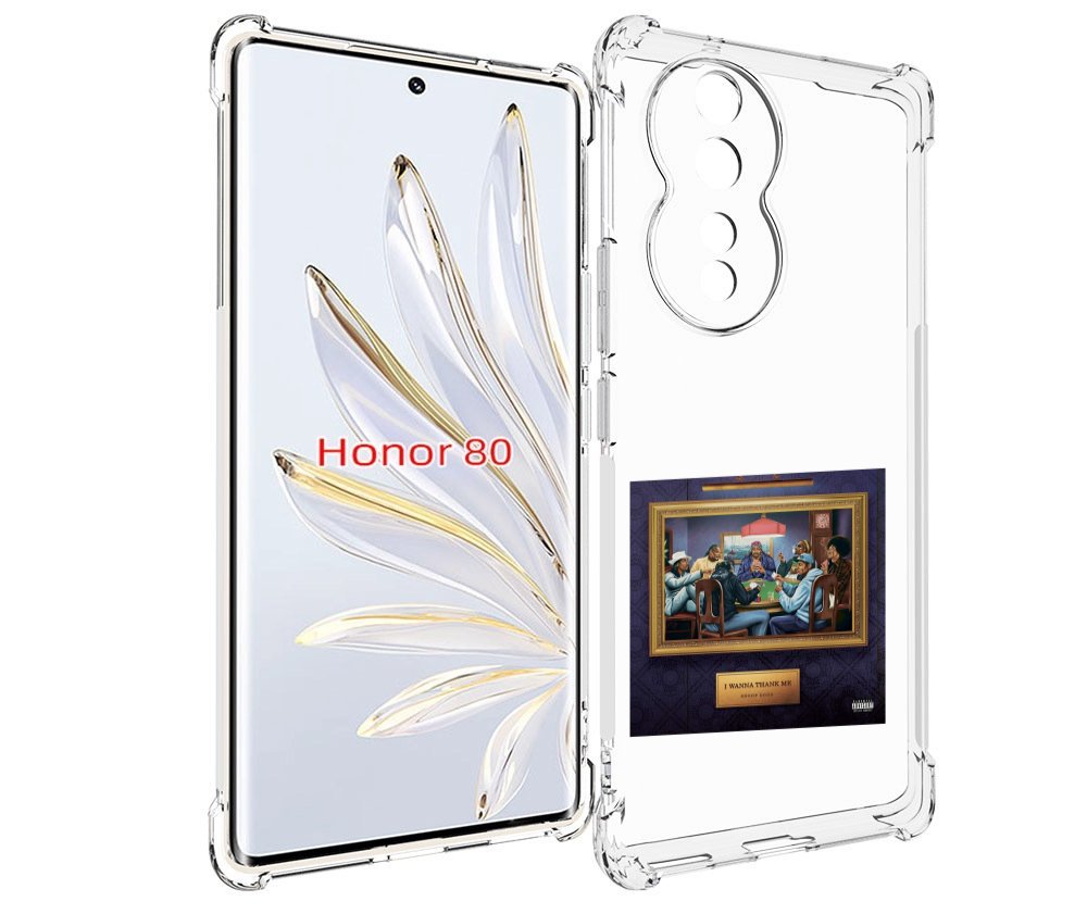 

Чехол MyPads Snoop Dogg WANNA THANK ME для Honor 80, Прозрачный, Tocco