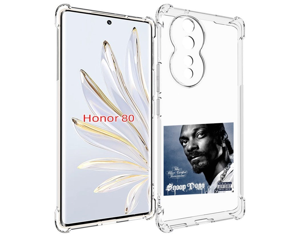 

Чехол MyPads Snoop Dogg THA BLUE CARPET TREATMENT для Honor 80, Прозрачный, Tocco