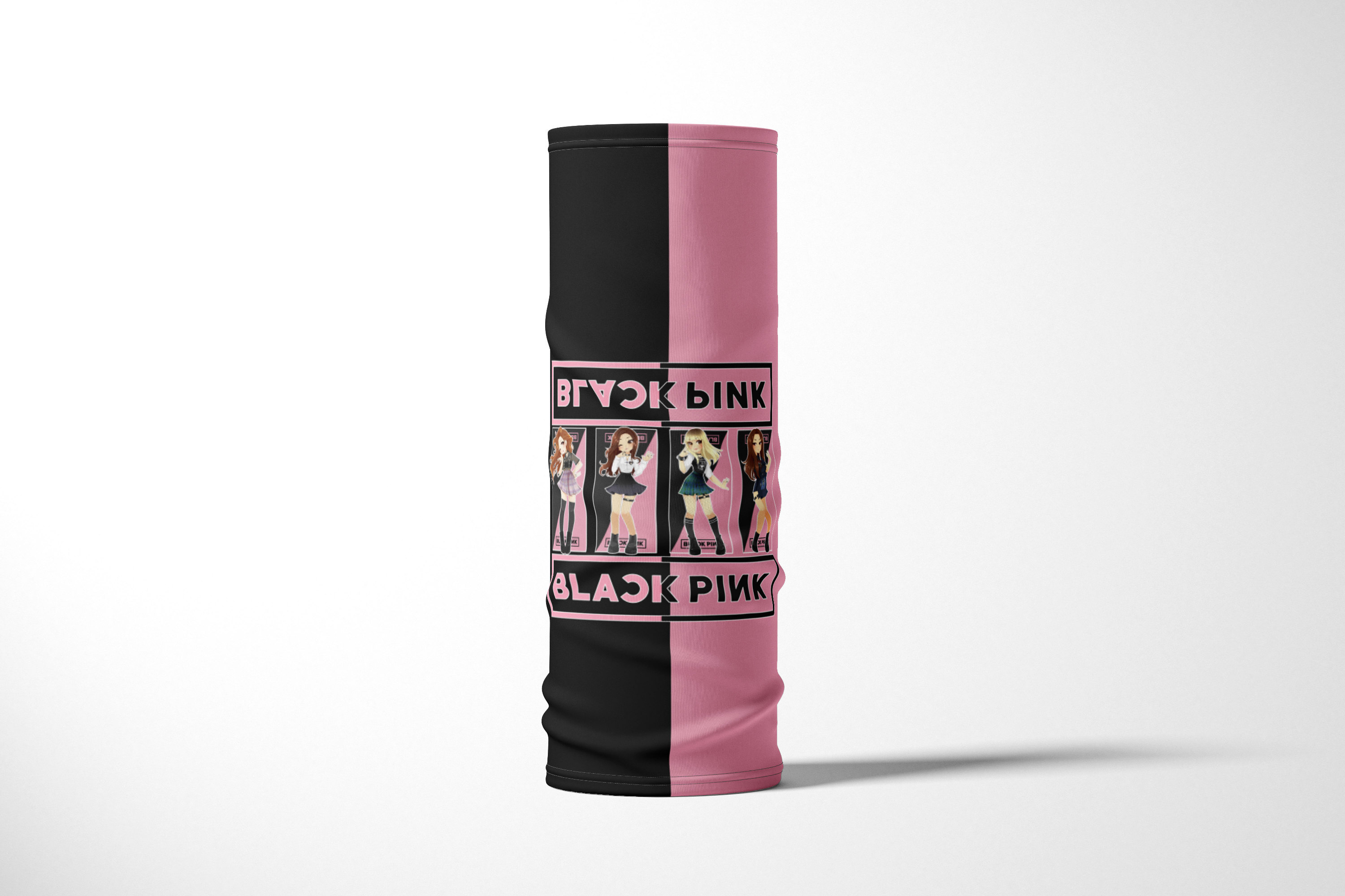 

Бандана / Бафф / Снуд-трансформер / K pop / BLACKPINK, Черный;розовый, BBuffVM_VM1768417