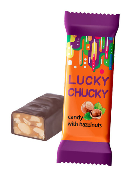

Шоколадные конфеты Lucky Chucky глазированные с фундуком 500 г