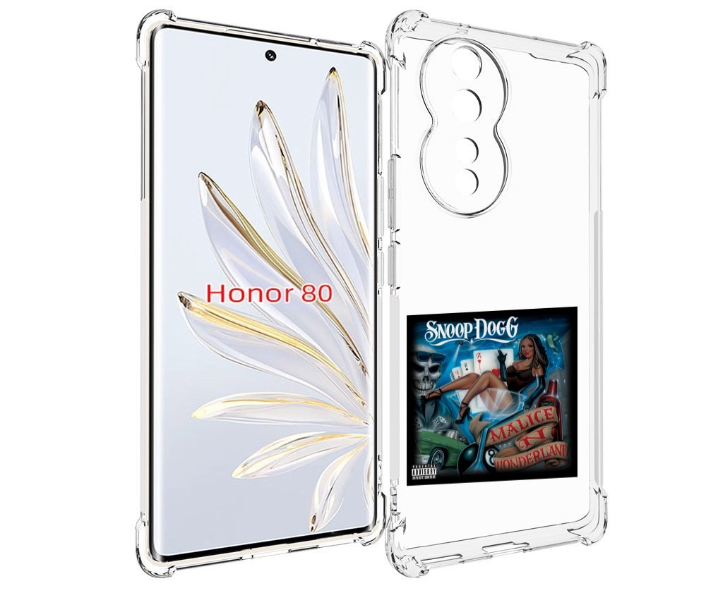 

Чехол MyPads Snoop Dogg MALICE N WONDERLAND для Honor 80, Прозрачный, Tocco