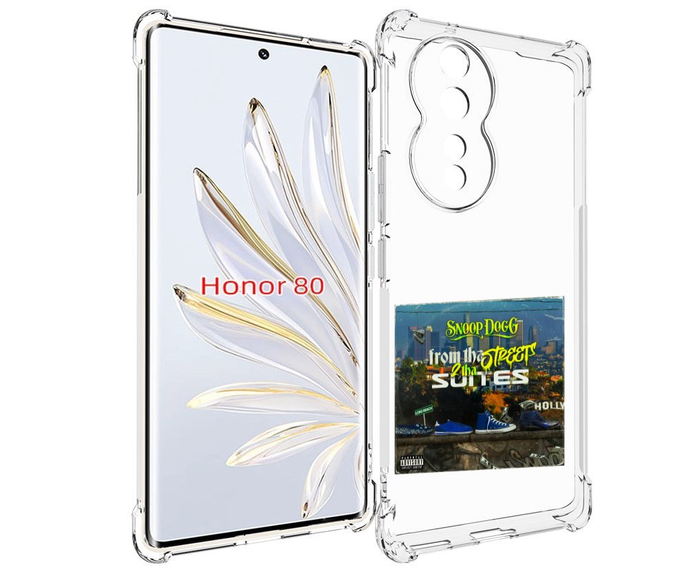 

Чехол MyPads Snoop Dogg FROM THE STREET 2 THA SUITES для Honor 80, Прозрачный, Tocco