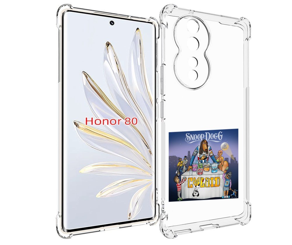 

Чехол MyPads Snoop Dogg COOLAID для Honor 80, Прозрачный, Tocco