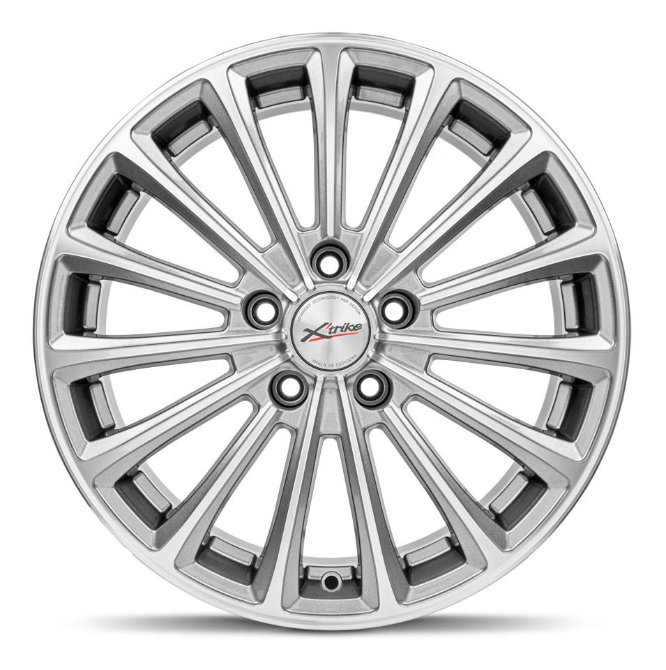 

Колесный диск X'trike X-136 R17 5*108 ET40 Dia 54.1, литой алмаз серый