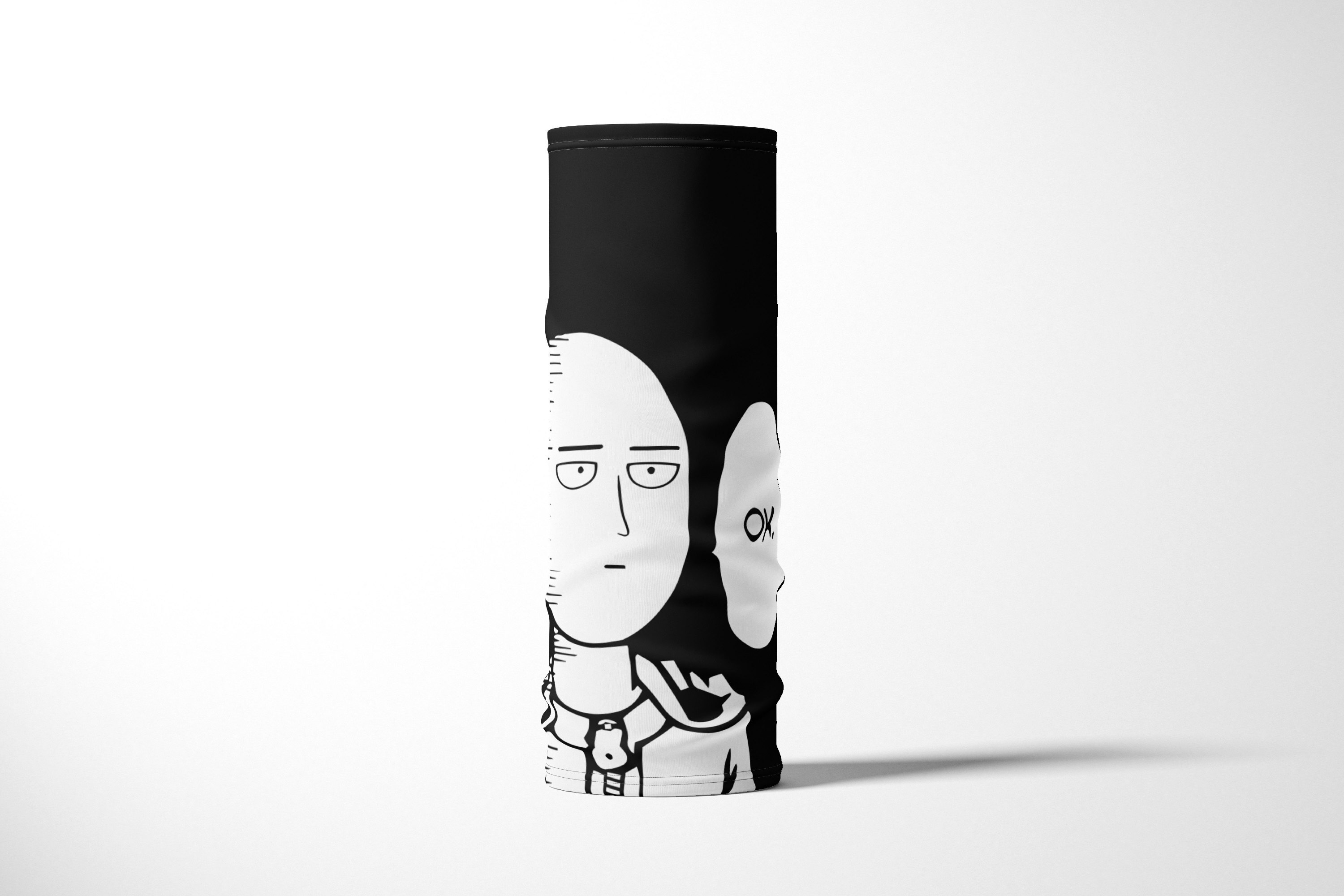

Бандана / Бафф / Снуд-трансформер / Аниме / One Punch Man Puncn OK, Белый;черный, BBuffVM_VM1765815