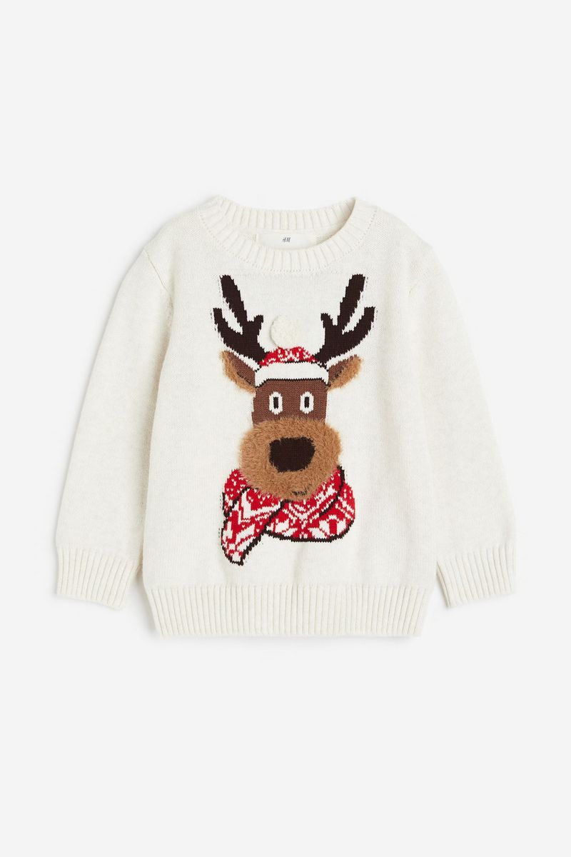 

Джемпер детский H&M 1164576, белый, 98, 1164576
