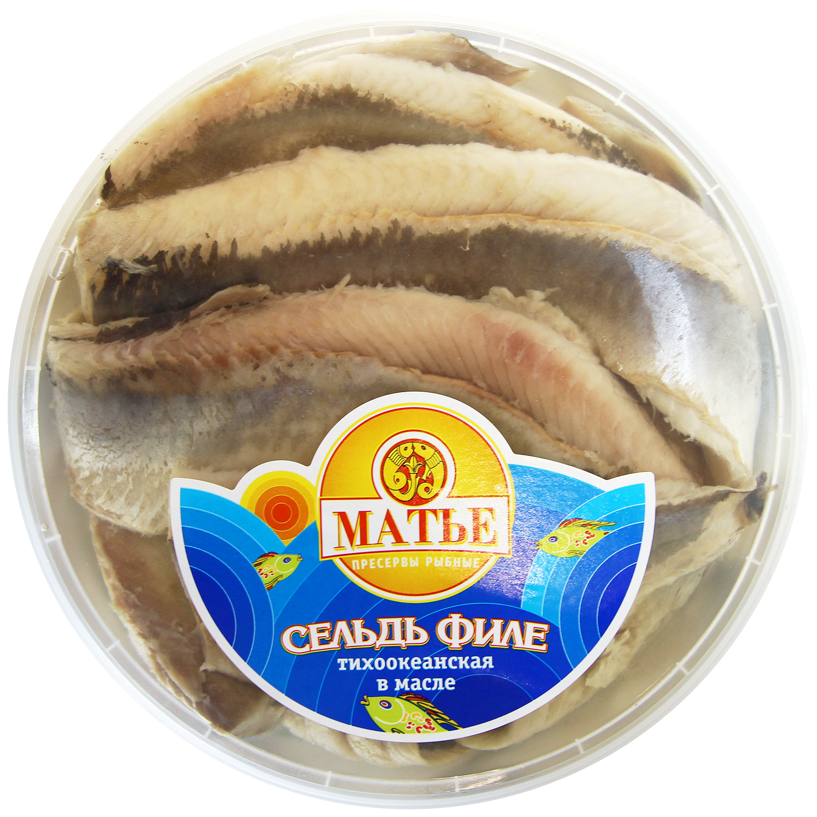 

Сельдь Матье филе-кусочки в масле 720 г