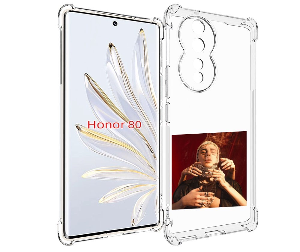 

Чехол MyPads Slime face для Honor 80, Прозрачный, Tocco