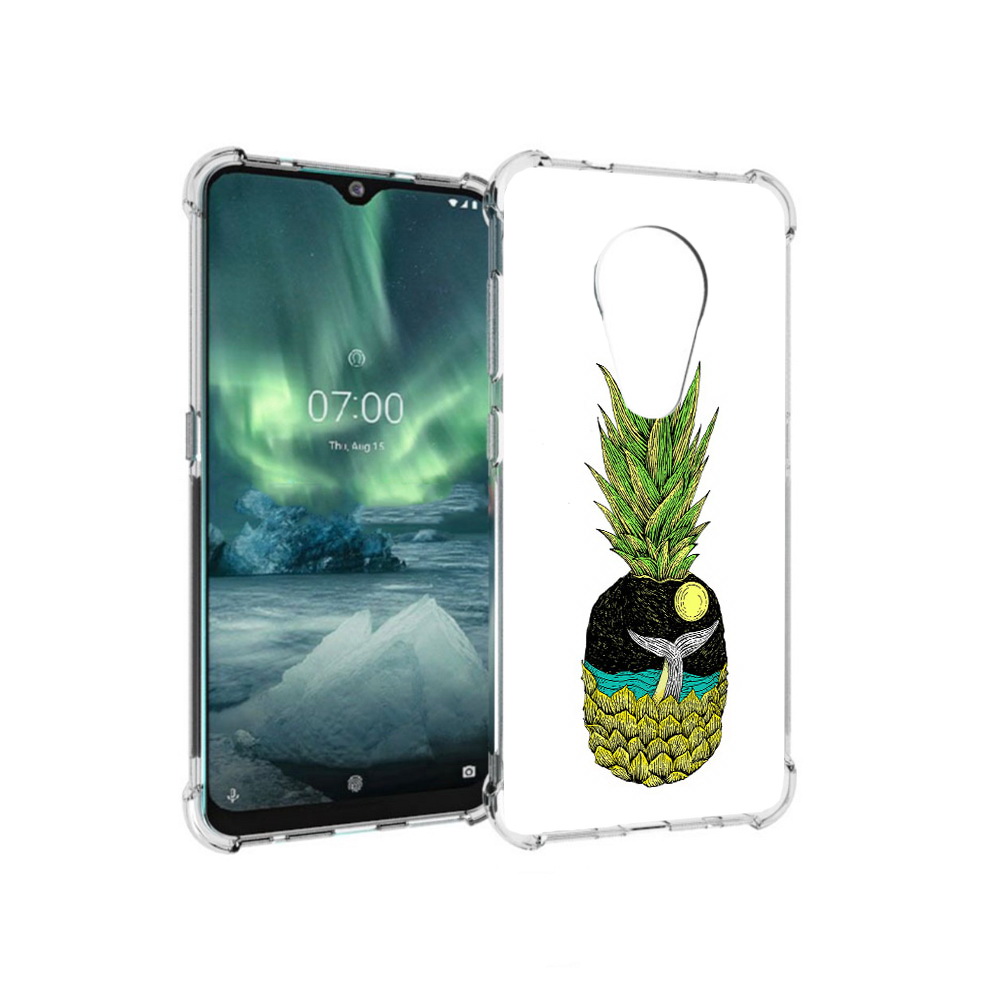 

Чехол MyPads Tocco для Nokia 7.2 ананас с китом (PT139171.105.220), Прозрачный, Tocco
