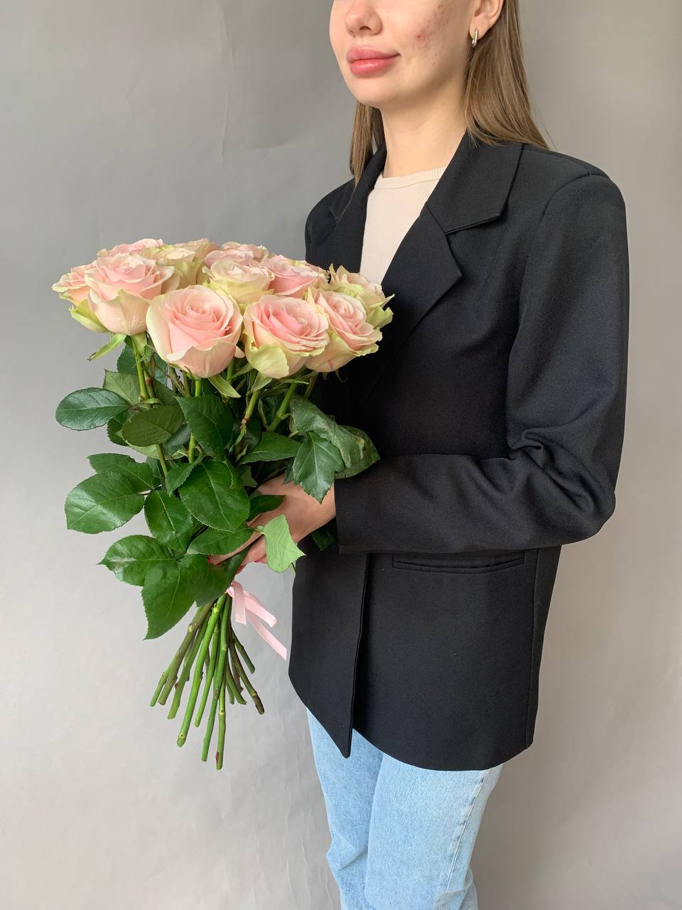 

Букет Floret розовые розы 15шт, 156, БУКЕТ
