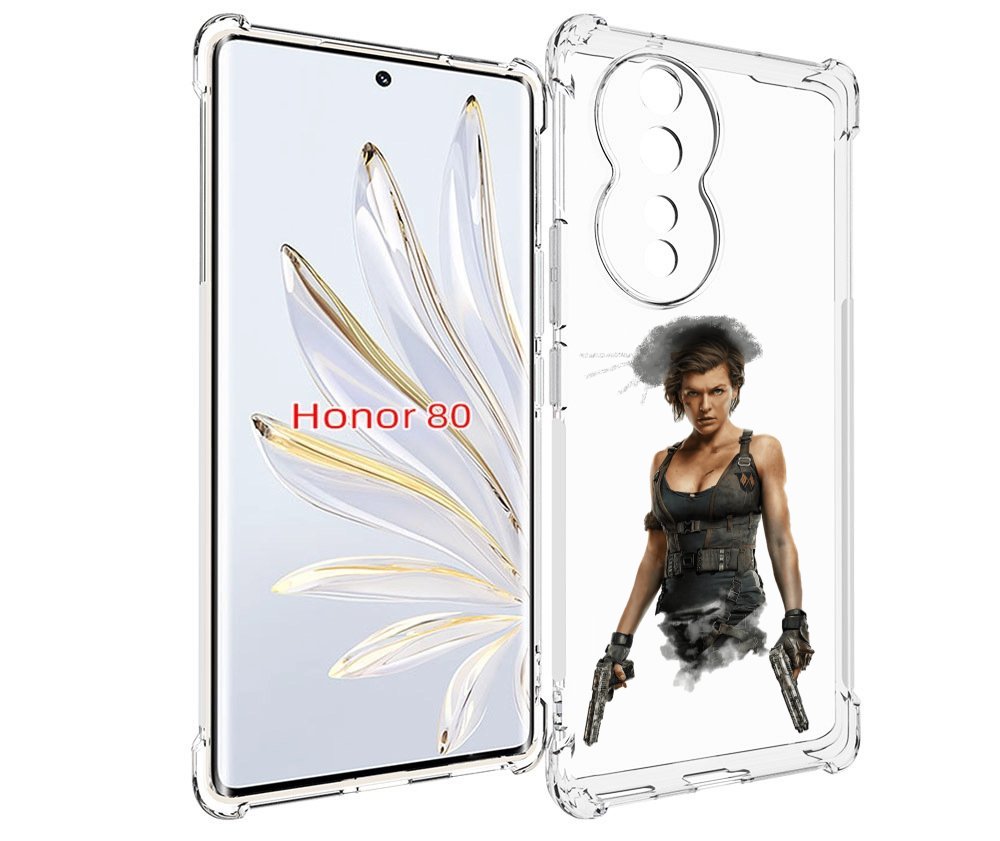 

Чехол MyPads Resident-Evil для Honor 80, Прозрачный, Tocco