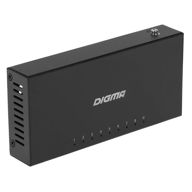 

Коммутатор DIGMA DSW-208GE DSW-208GE черный, DSW-208GE