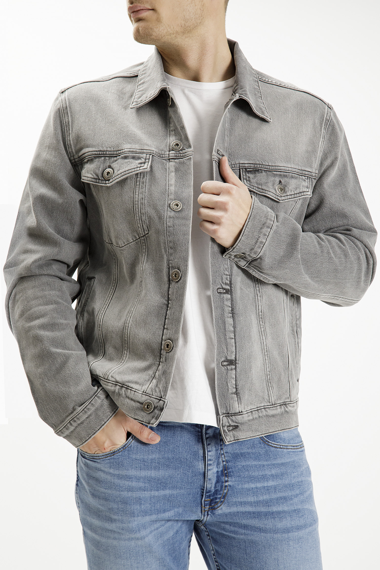 Куртка мужская Cross Jeans A 320-005 серая XL