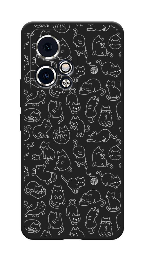 

Чехол Awog на Honor 90 GT "Шкодливые котики", Прозрачный;бежевый, 6123452-1