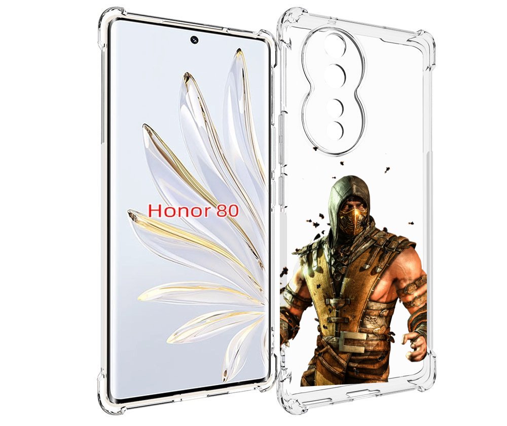 

Чехол MyPads Mortal Kombat scorpion для Honor 80, Прозрачный, Tocco