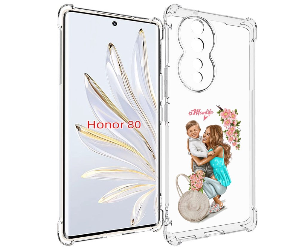 

Чехол MyPads Momlife для Honor 80, Прозрачный, Tocco