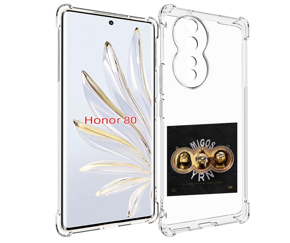 

Чехол MyPads Migos - Yung Rich Nation для Honor 80, Прозрачный, Tocco