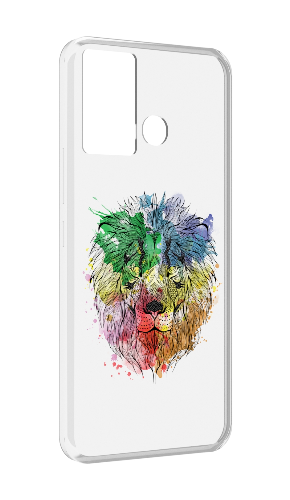 

Чехол MyPads разноцветный гордый лев для Infinix Hot 12 Play, Прозрачный, Tocco