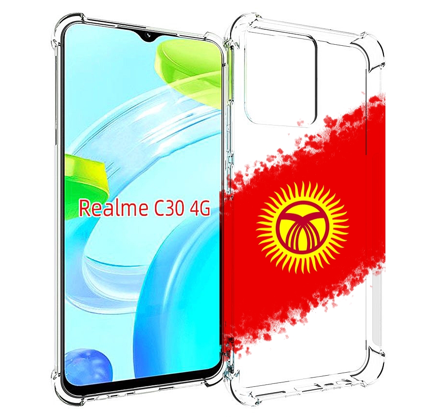 

Чехол MyPads флаг Киргизии для Realme C30 4G / Narzo 50i Prime, Прозрачный, Tocco