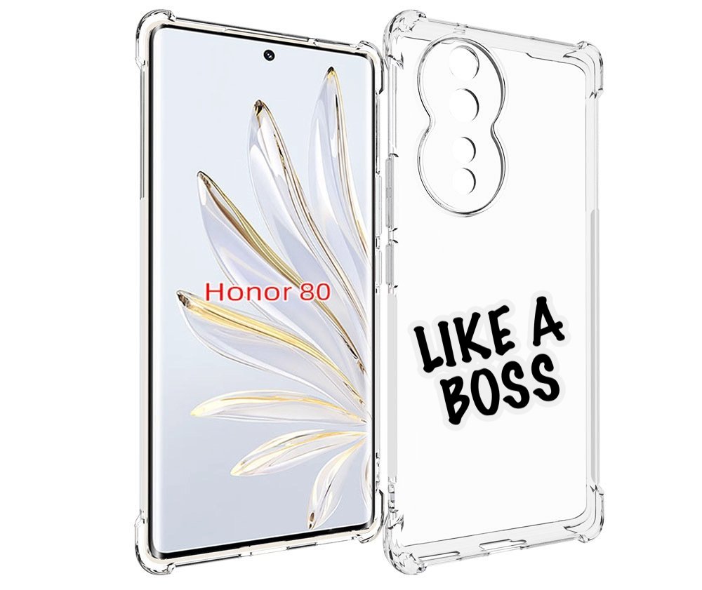 

Чехол MyPads Like-a-boss для Honor 80, Прозрачный, Tocco