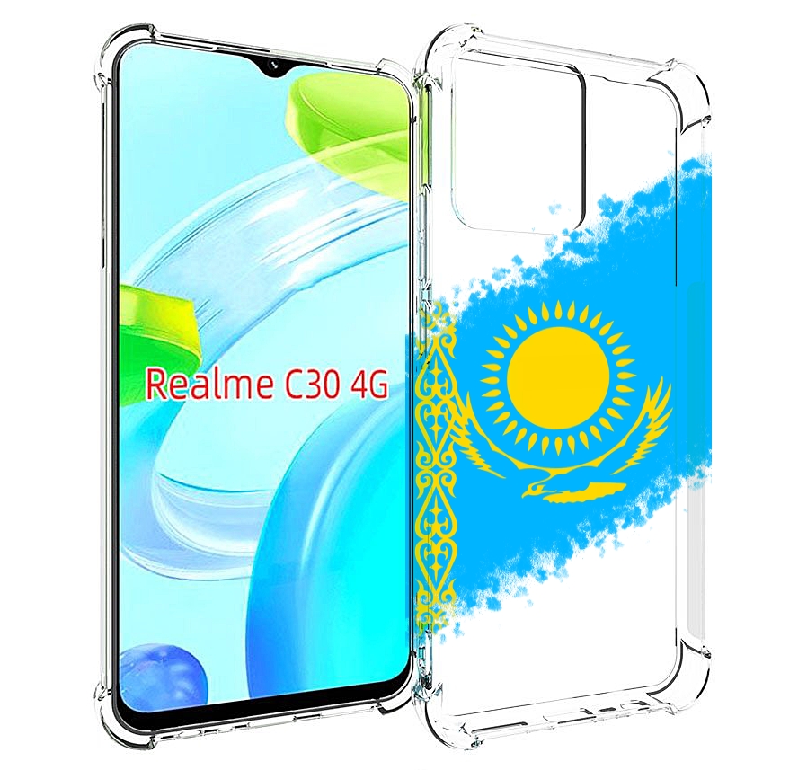 

Чехол MyPads флаг Казахстана для Realme C30 4G / Narzo 50i Prime, Прозрачный, Tocco