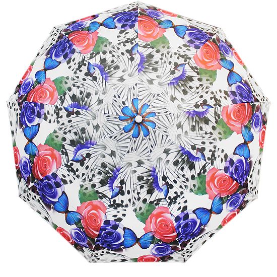 

Зонт женский Crystel Eden 109-4 серый/голубой, 109-4