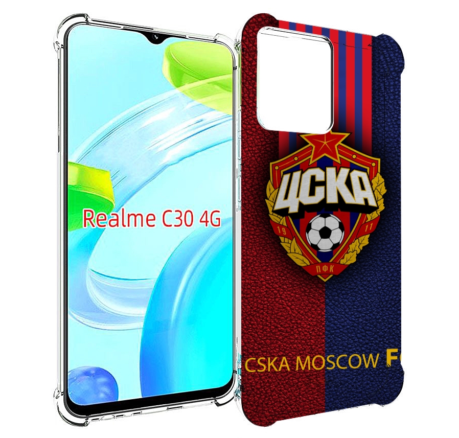 

Чехол MyPads фк цска для Realme C30 4G / Narzo 50i Prime, Прозрачный, Tocco