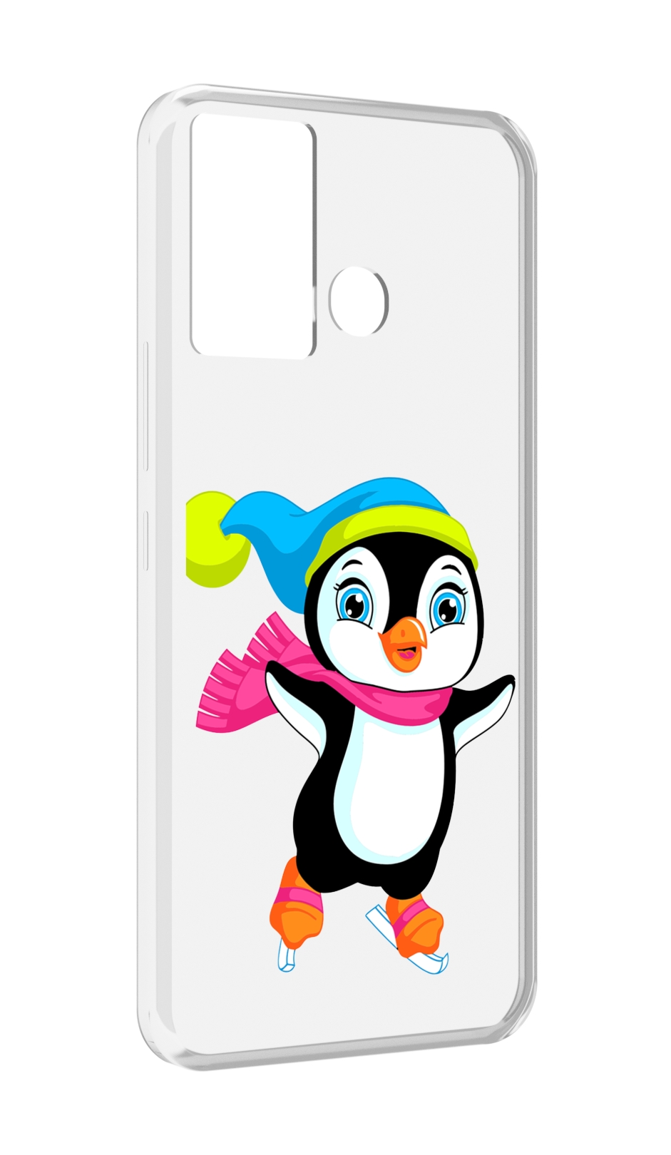 

Чехол MyPads пингвин на коньках для Infinix Hot 12 Play, Прозрачный, Tocco