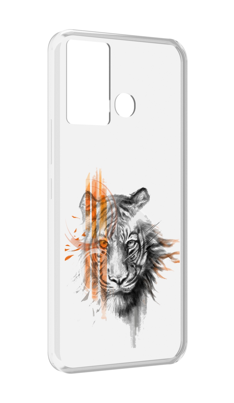

Чехол MyPads огненный тигр для Infinix Hot 12 Play, Прозрачный, Tocco