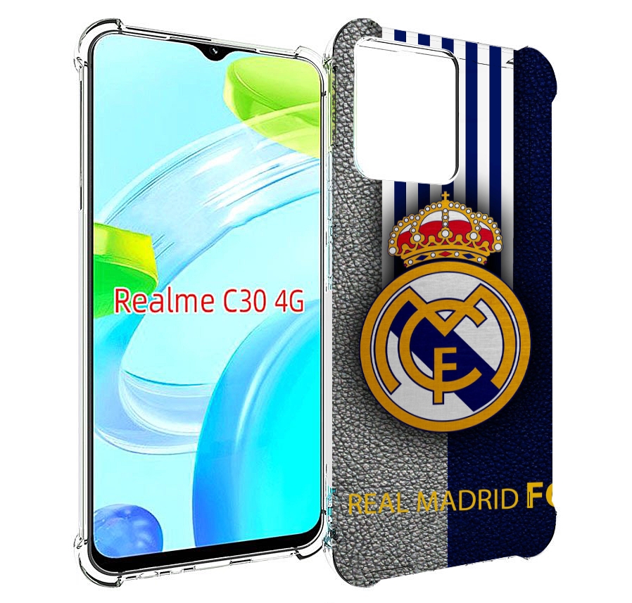 

Чехол MyPads фк реал мадрид мужской для Realme C30 4G / Narzo 50i Prime, Прозрачный, Tocco