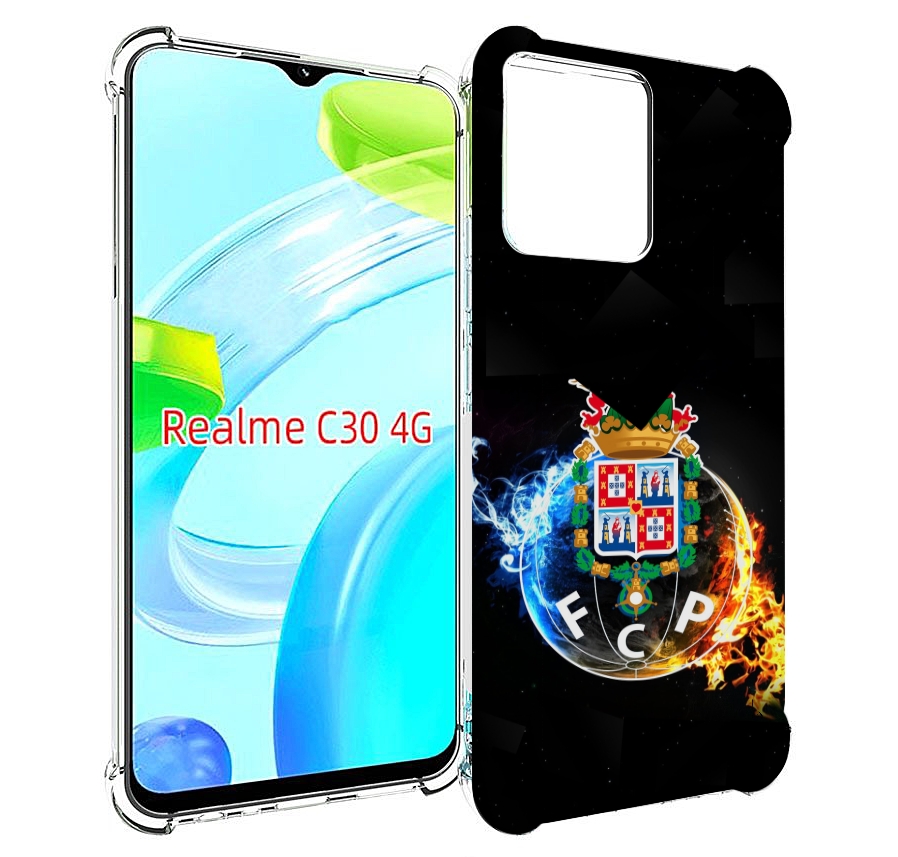 

Чехол MyPads фк порту для Realme C30 4G / Narzo 50i Prime, Прозрачный, Tocco