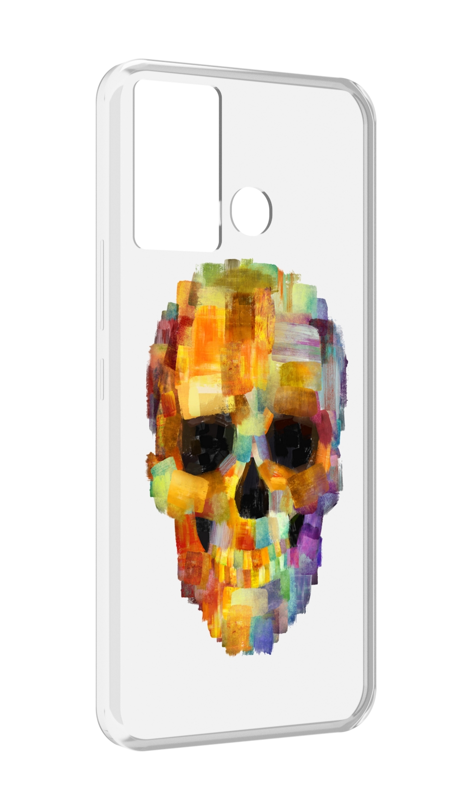 

Чехол MyPads нарисованный череп для Infinix Hot 12 Play, Прозрачный, Tocco