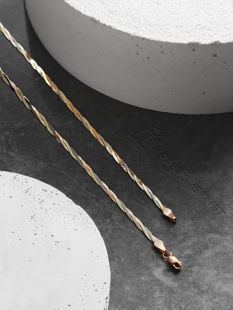 

Цепочка из золота 45 см Красцветмет НЦ 14-025 d-0,3, НЦ 14-025 d-0,3