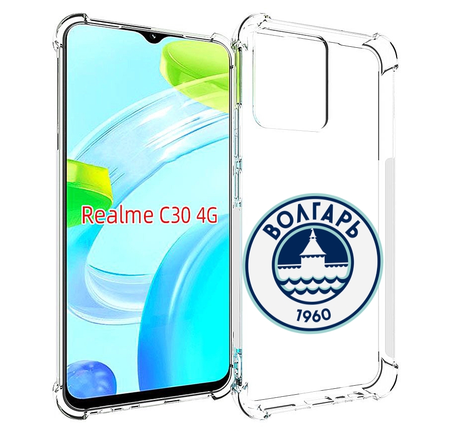 

Чехол MyPads фк волгарь астрахань для Realme C30 4G / Narzo 50i Prime, Прозрачный, Tocco