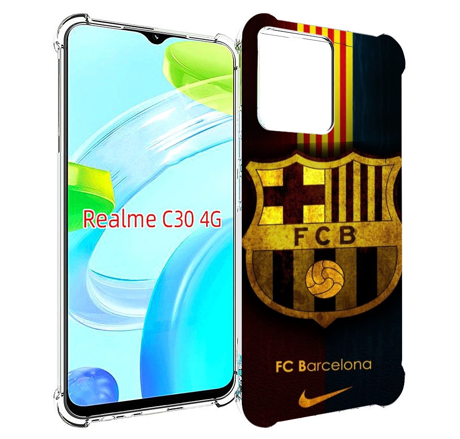 

Чехол MyPads фк барселона мужской для Realme C30 4G / Narzo 50i Prime, Прозрачный, Tocco
