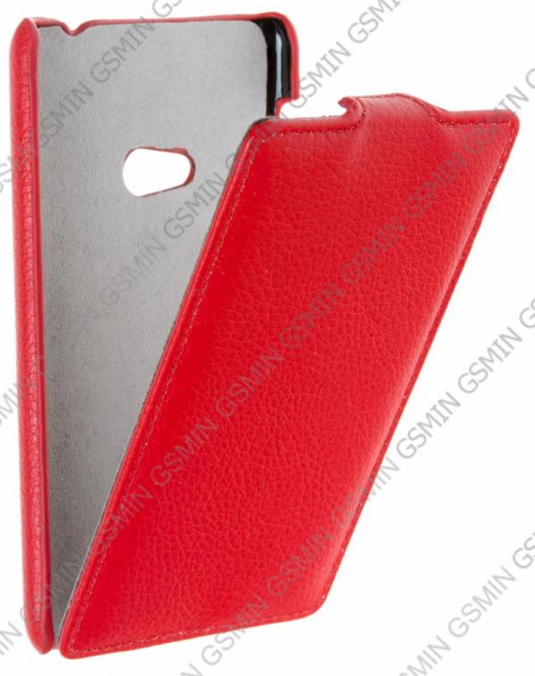 фото Кожаный чехол для lg optimus l7 / p700 art case (красный)