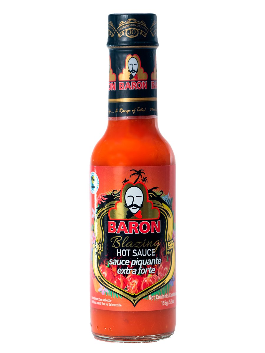 Огненно жгучий перечный соус Baron (Blazing Pepper Sauce), 155 гр.