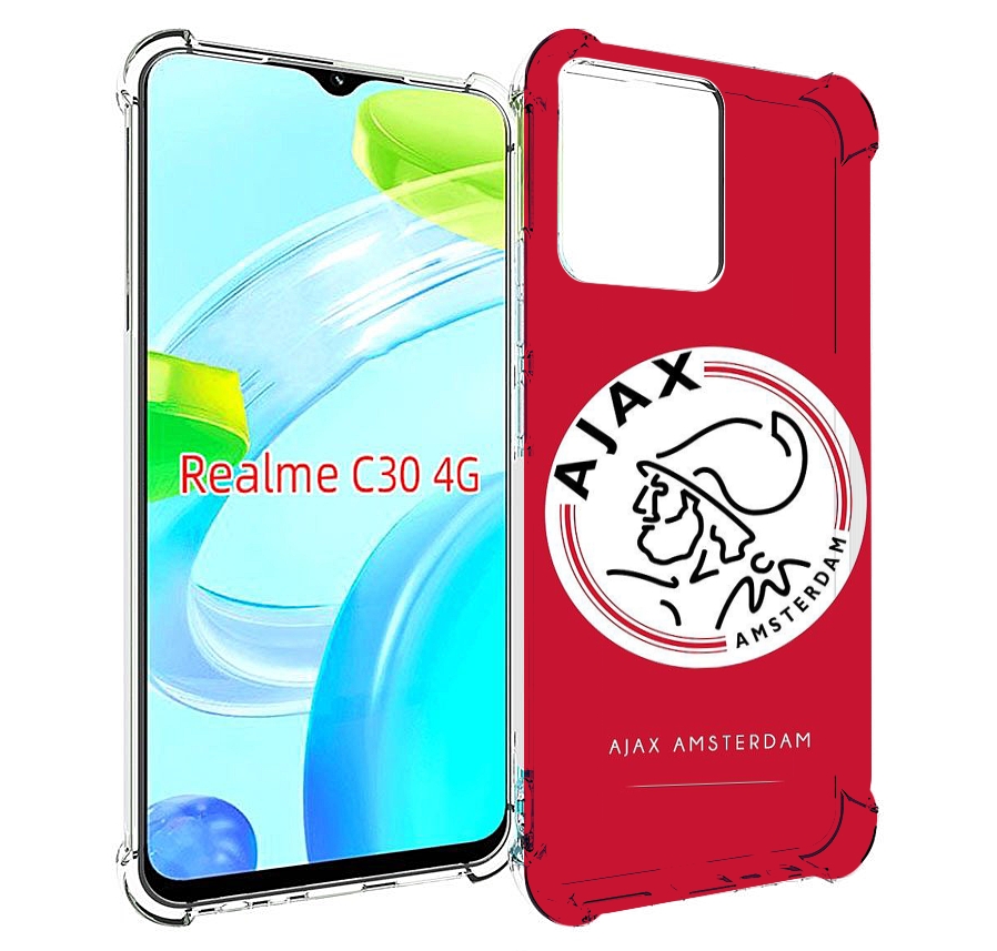 

Чехол MyPads фк аякс амстердам для Realme C30 4G / Narzo 50i Prime, Прозрачный, Tocco