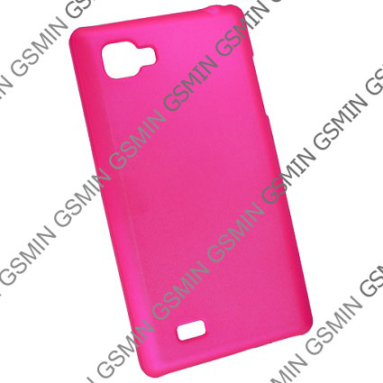 фото Чехол-накладка для lg optimus 4x hd / p880 (малиновый) gsmin
