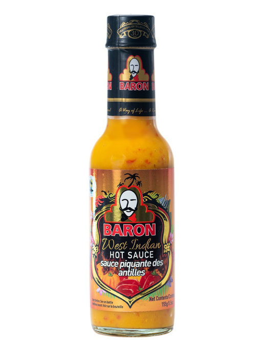 Жгучий перечный соус  Baron Вест Индиан (West Indian Hot Sauce), 155 гр.