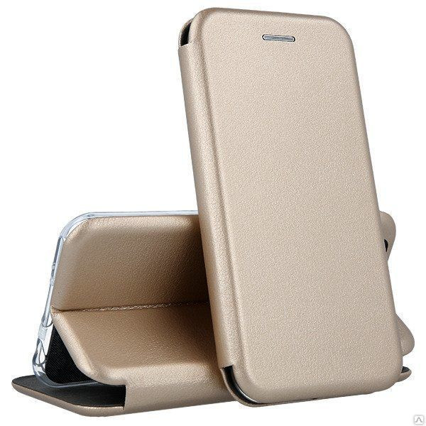 Кожаный чехол-книжка Open Color с функцией подставки для Samsung Galaxy A32 (Золотой)