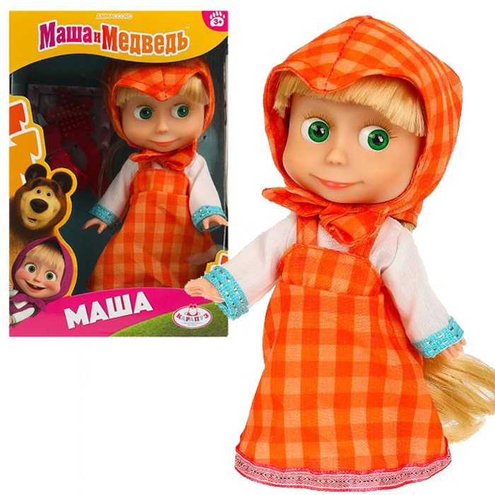 

Кукла Карапуз Маша и Медведь с аксессуарами 83030WOSO, Маша и медведь