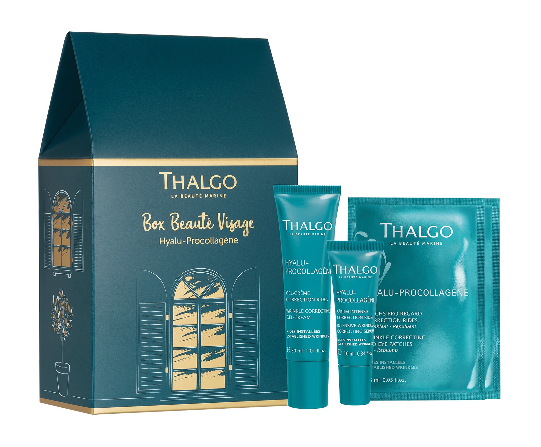 Набор Thalgo для ухода за кожей против морщин Face Beauty House Hyalu-Procollagene 43мл